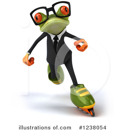 Royalty-Free (RF) Green Frog Clipart Illustration by Julos - Stock Sample #1238054