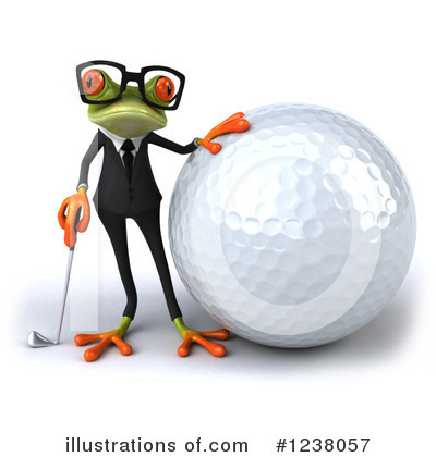 Royalty-Free (RF) Green Frog Clipart Illustration by Julos - Stock Sample #1238057