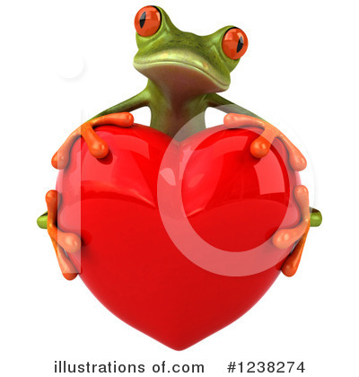 Royalty-Free (RF) Green Frog Clipart Illustration by Julos - Stock Sample #1238274