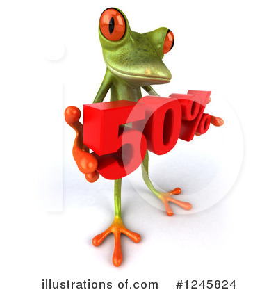 Royalty-Free (RF) Green Frog Clipart Illustration by Julos - Stock Sample #1245824