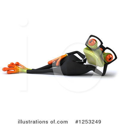 Royalty-Free (RF) Green Frog Clipart Illustration by Julos - Stock Sample #1253249