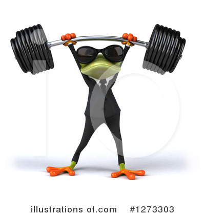 Royalty-Free (RF) Green Frog Clipart Illustration by Julos - Stock Sample #1273303