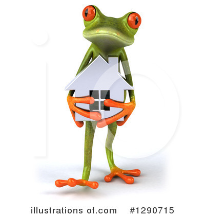 Royalty-Free (RF) Green Frog Clipart Illustration by Julos - Stock Sample #1290715