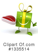 Green Gift Character Clipart #1335514 by Julos