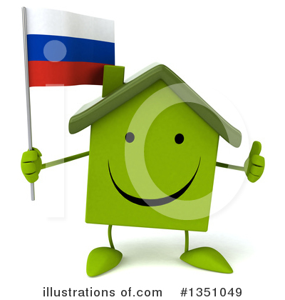 Green Home Clipart #1351049 by Julos