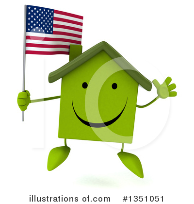 Green Home Clipart #1351051 by Julos