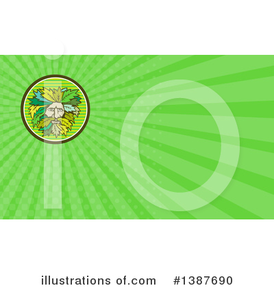 Royalty-Free (RF) Green Man Clipart Illustration by patrimonio - Stock Sample #1387690