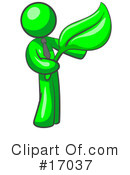 Green Man Clipart #17037 by Leo Blanchette