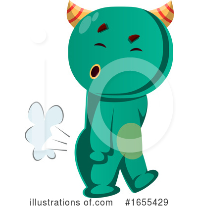 Royalty-Free (RF) Green Monster Clipart Illustration by Morphart Creations - Stock Sample #1655429