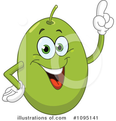 Royalty-Free (RF) Green Olive Clipart Illustration by yayayoyo - Stock Sample #1095141