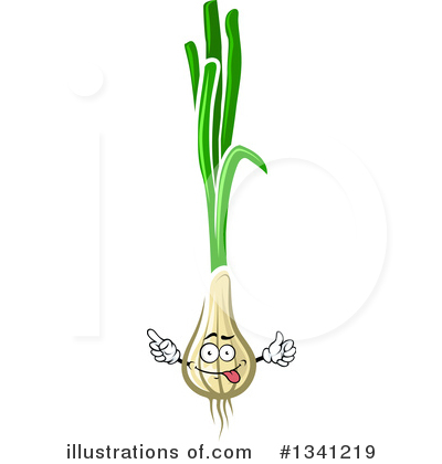 Royalty-Free (RF) Green Onions Clipart Illustration by Vector Tradition SM - Stock Sample #1341219