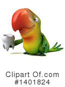 Green Parrot Clipart #1401824 by Julos