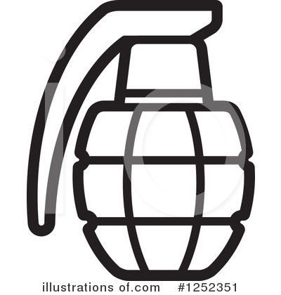 Royalty-Free (RF) Grenade Clipart Illustration by Lal Perera - Stock Sample #1252351