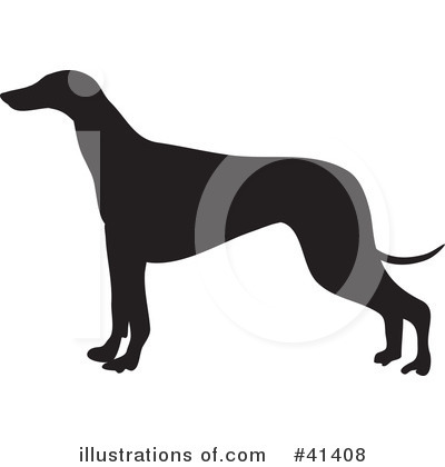 Royalty-Free (RF) Greyhound Clipart Illustration by Prawny - Stock Sample #41408