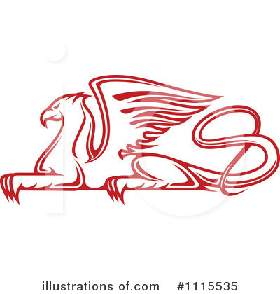 Royalty-Free (RF) Griffin Clipart Illustration by Vector Tradition SM - Stock Sample #1115535