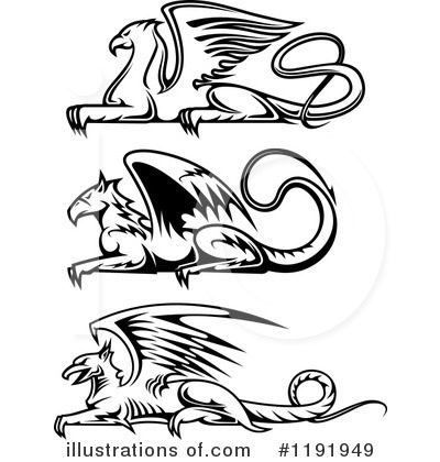 Royalty-Free (RF) Griffin Clipart Illustration by Vector Tradition SM - Stock Sample #1191949