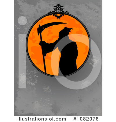 Royalty-Free (RF) Grim Reaper Clipart Illustration by Pushkin - Stock Sample #1082078