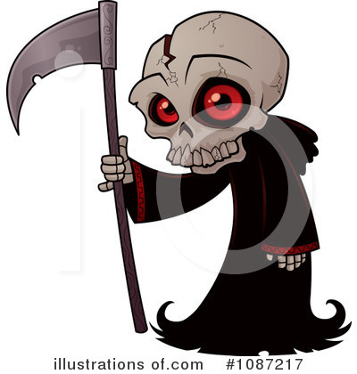 Royalty-Free (RF) Grim Reaper Clipart Illustration by John Schwegel - Stock Sample #1087217