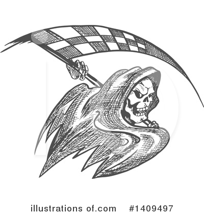 Royalty-Free (RF) Grim Reaper Clipart Illustration by Vector Tradition SM - Stock Sample #1409497