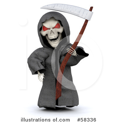 Royalty-Free (RF) Grim Reaper Clipart Illustration by KJ Pargeter - Stock Sample #58336