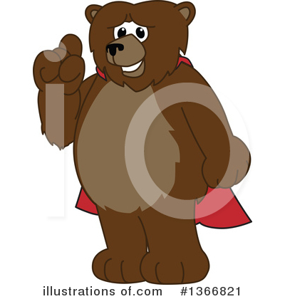 Royalty-Free (RF) Grizzly Bear Clipart Illustration by Mascot Junction - Stock Sample #1366821