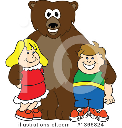 Royalty-Free (RF) Grizzly Bear Clipart Illustration by Mascot Junction - Stock Sample #1366824