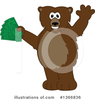 Royalty-Free (RF) Grizzly Bear Clipart Illustration by Mascot Junction - Stock Sample #1366836