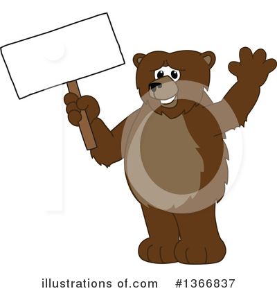 Royalty-Free (RF) Grizzly Bear Clipart Illustration by Mascot Junction - Stock Sample #1366837