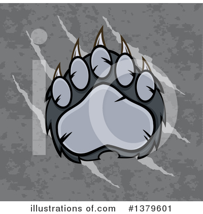 Royalty-Free (RF) Grizzly Bear Clipart Illustration by Hit Toon - Stock Sample #1379601