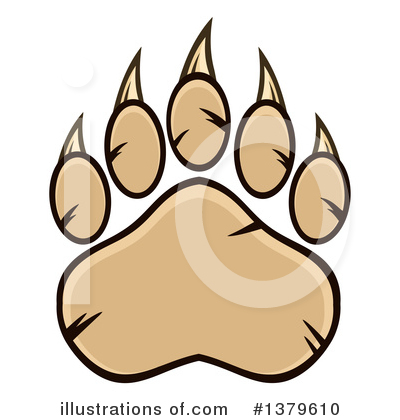 Paw Prints Clipart #1379610 by Hit Toon