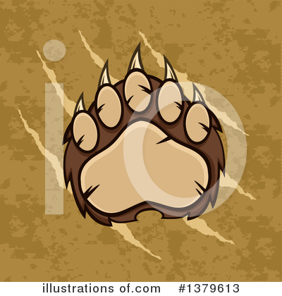 Paw Prints Clipart #1379613 by Hit Toon