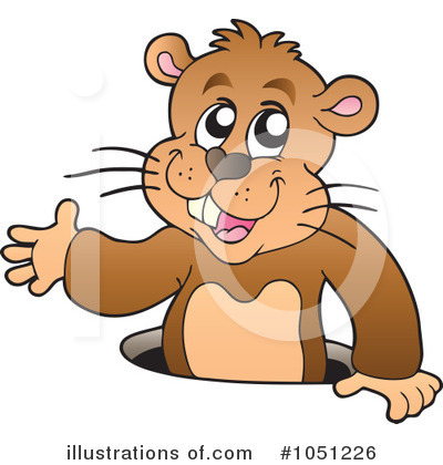 Royalty-Free (RF) Groundhog Clipart Illustration by visekart - Stock Sample #1051226
