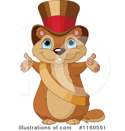 Royalty-Free (RF) Groundhog Clipart Illustration by Pushkin - Stock Sample #1160591