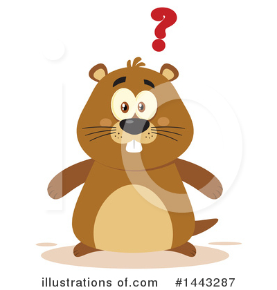 Royalty-Free (RF) Groundhog Clipart Illustration by Hit Toon - Stock Sample #1443287