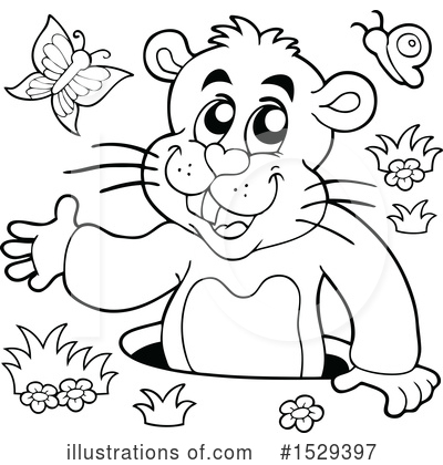 Royalty-Free (RF) Groundhog Clipart Illustration by visekart - Stock Sample #1529397