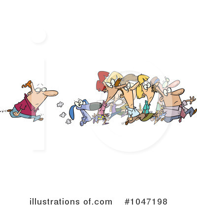 Royalty-Free (RF) Group Clipart Illustration by toonaday - Stock Sample #1047198