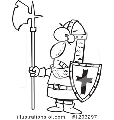 Royalty-Free (RF) Guard Clipart Illustration by toonaday - Stock Sample #1203297