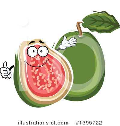 Royalty-Free (RF) Guava Clipart Illustration by Vector Tradition SM - Stock Sample #1395722