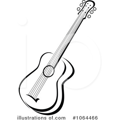 Royalty-Free (RF) Guitar Clipart Illustration by Vector Tradition SM - Stock Sample #1064466