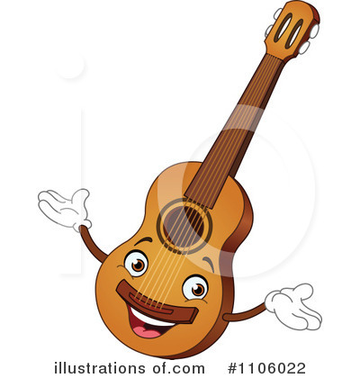 Royalty-Free (RF) Guitar Clipart Illustration by yayayoyo - Stock Sample #1106022