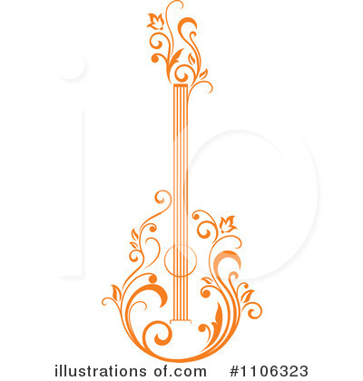Royalty-Free (RF) Guitar Clipart Illustration by Vector Tradition SM - Stock Sample #1106323