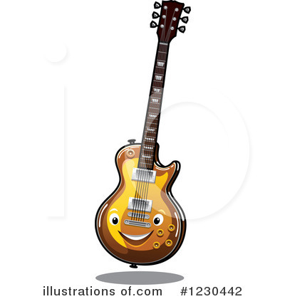 Royalty-Free (RF) Guitar Clipart Illustration by Vector Tradition SM - Stock Sample #1230442