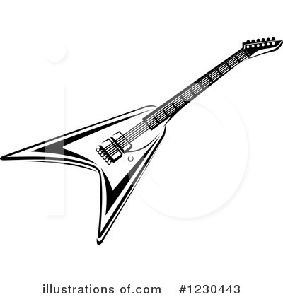 Guitar Clipart #1230443 by Vector Tradition SM