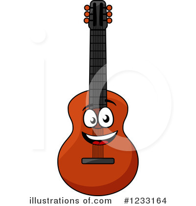 Royalty-Free (RF) Guitar Clipart Illustration by Vector Tradition SM - Stock Sample #1233164