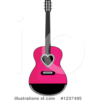 Acoustic Guitar Clipart #1237495 by Pams Clipart