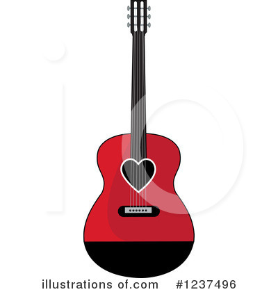 Royalty-Free (RF) Guitar Clipart Illustration by Pams Clipart - Stock Sample #1237496