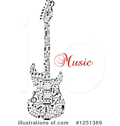 Royalty-Free (RF) Guitar Clipart Illustration by Vector Tradition SM - Stock Sample #1251369