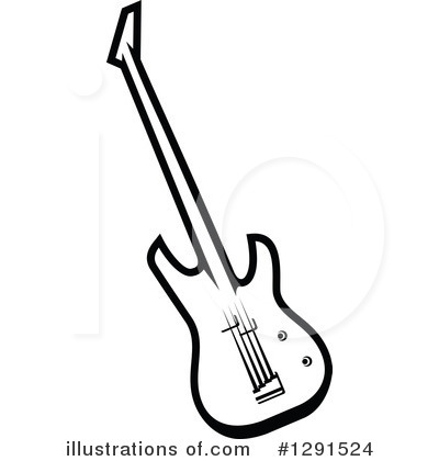 Royalty-Free (RF) Guitar Clipart Illustration by Vector Tradition SM - Stock Sample #1291524