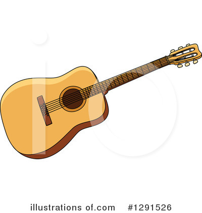 Royalty-Free (RF) Guitar Clipart Illustration by Vector Tradition SM - Stock Sample #1291526