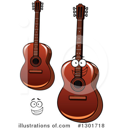 Royalty-Free (RF) Guitar Clipart Illustration by Vector Tradition SM - Stock Sample #1301718